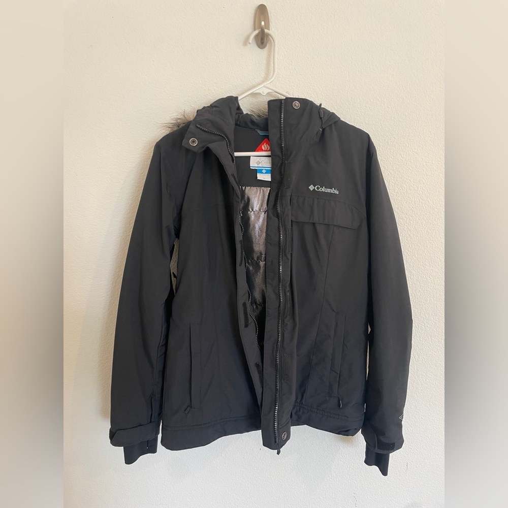 Columbia Women's Omni Heat Insulated Jacket w/ Detachable Faux Fur Hood, Size M